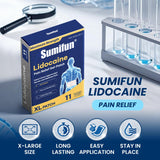 Parche Sumifun XL para muslos, alivia dolor muscular durante la actividad.
