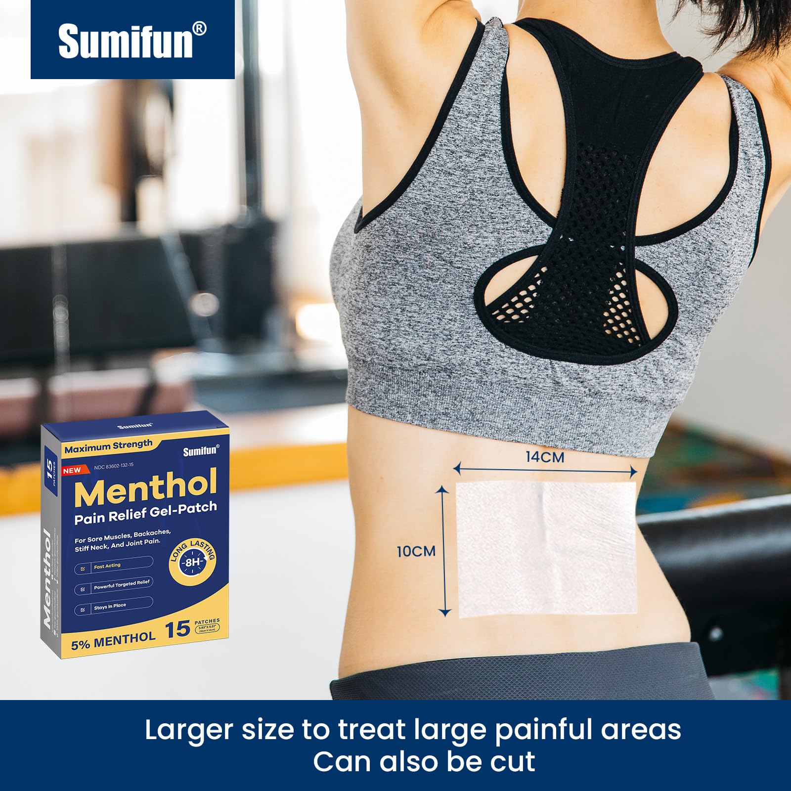 Sumifun parche suave y adherente para uso nocturno sin irritación.