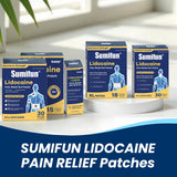 Sumifun parches lidocaina-matriz hidrogel con liberación controlada.