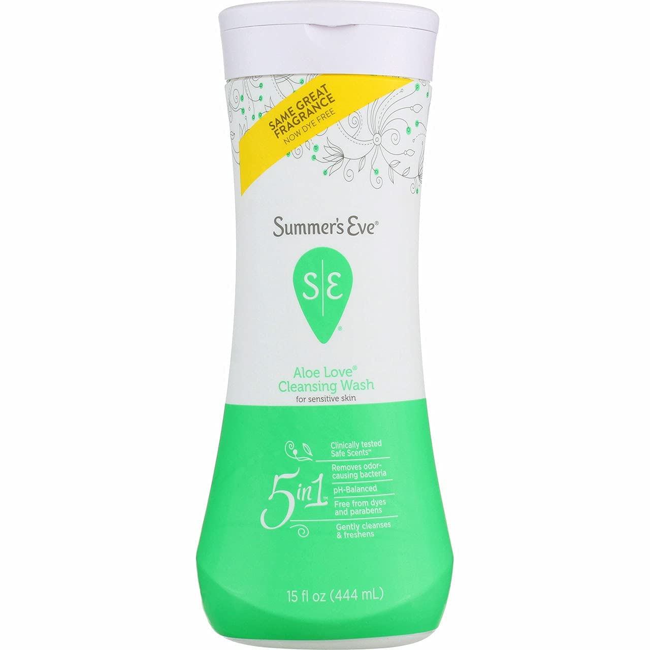 Summer's Eve Aloe Love: bote diario, limpiador suave para la higiene íntima diaria.