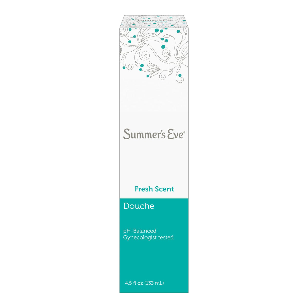 Ducha Summer's Eve con olor fresco para una limpieza suave.