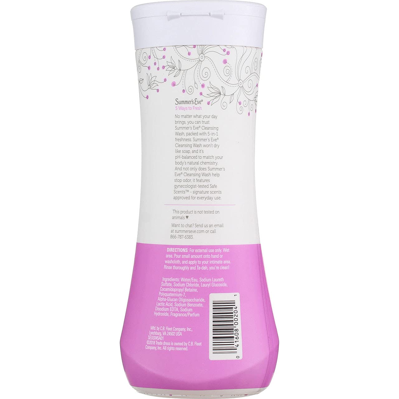 Summer's Eve Island Splash: fragancia ligera para aroma suave durante la limpieza externa