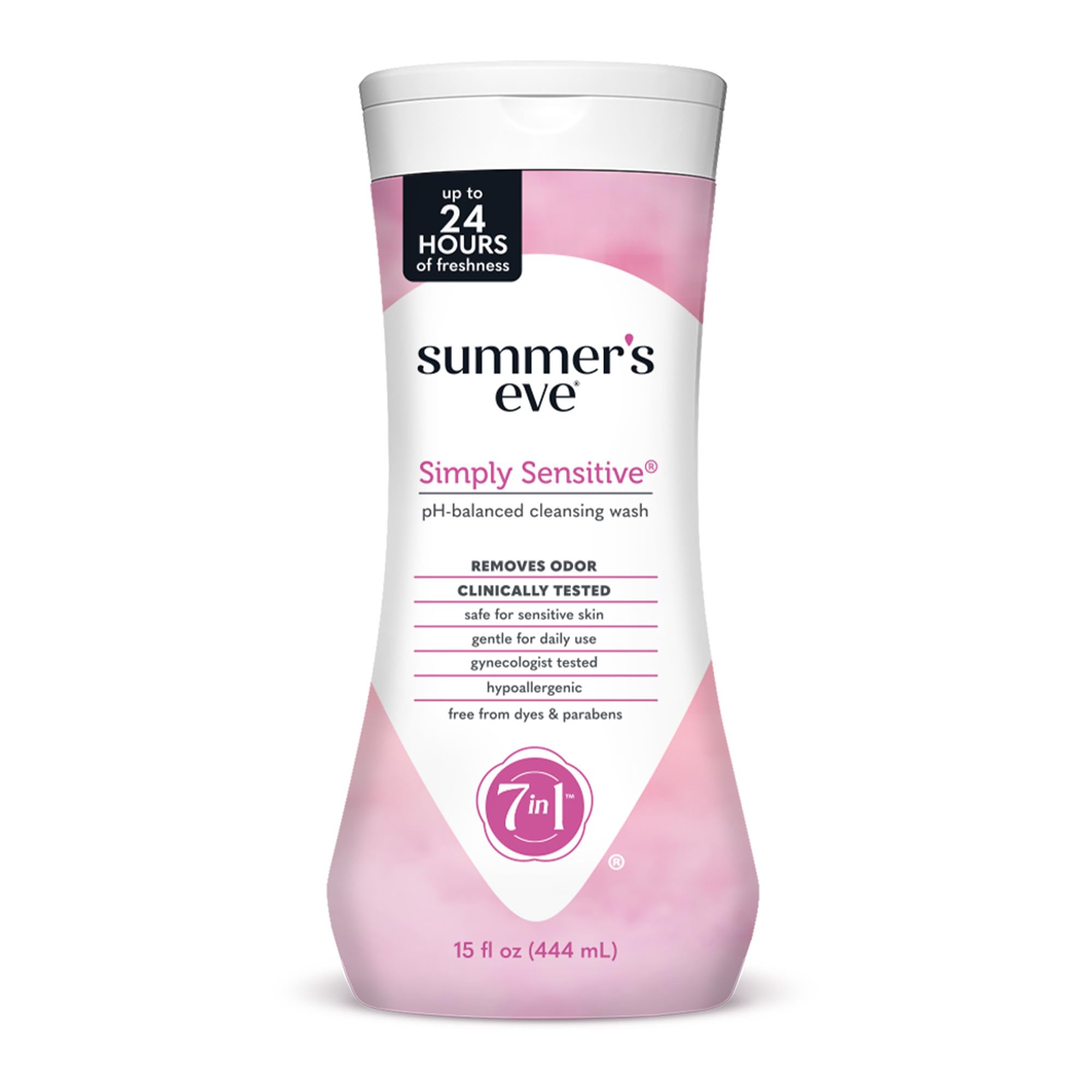 Summer's Eve Simply Sensitive: botella de uso diario con fragancia suave para higiene diaria