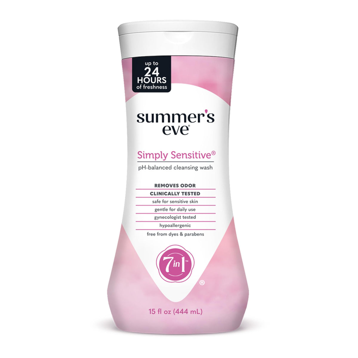 Summer's Eve Simply Sensitive: botella de uso diario con fragancia suave para higiene diaria