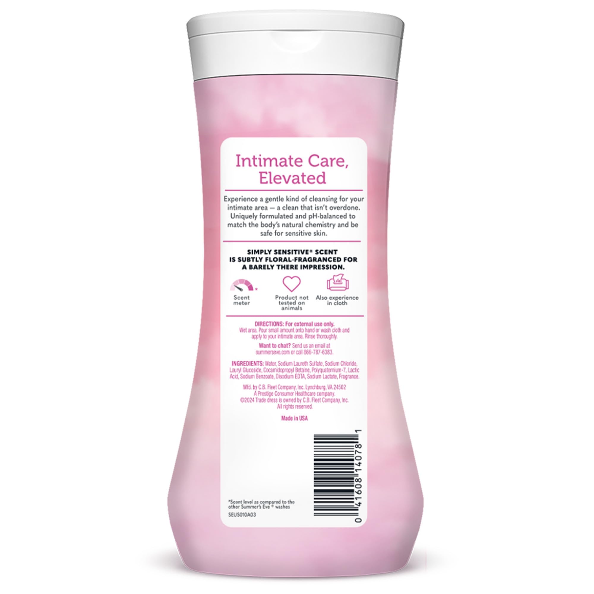 Rutina de cuidado femenino con Summer's Eve Simply Sensitive y productos complementarios