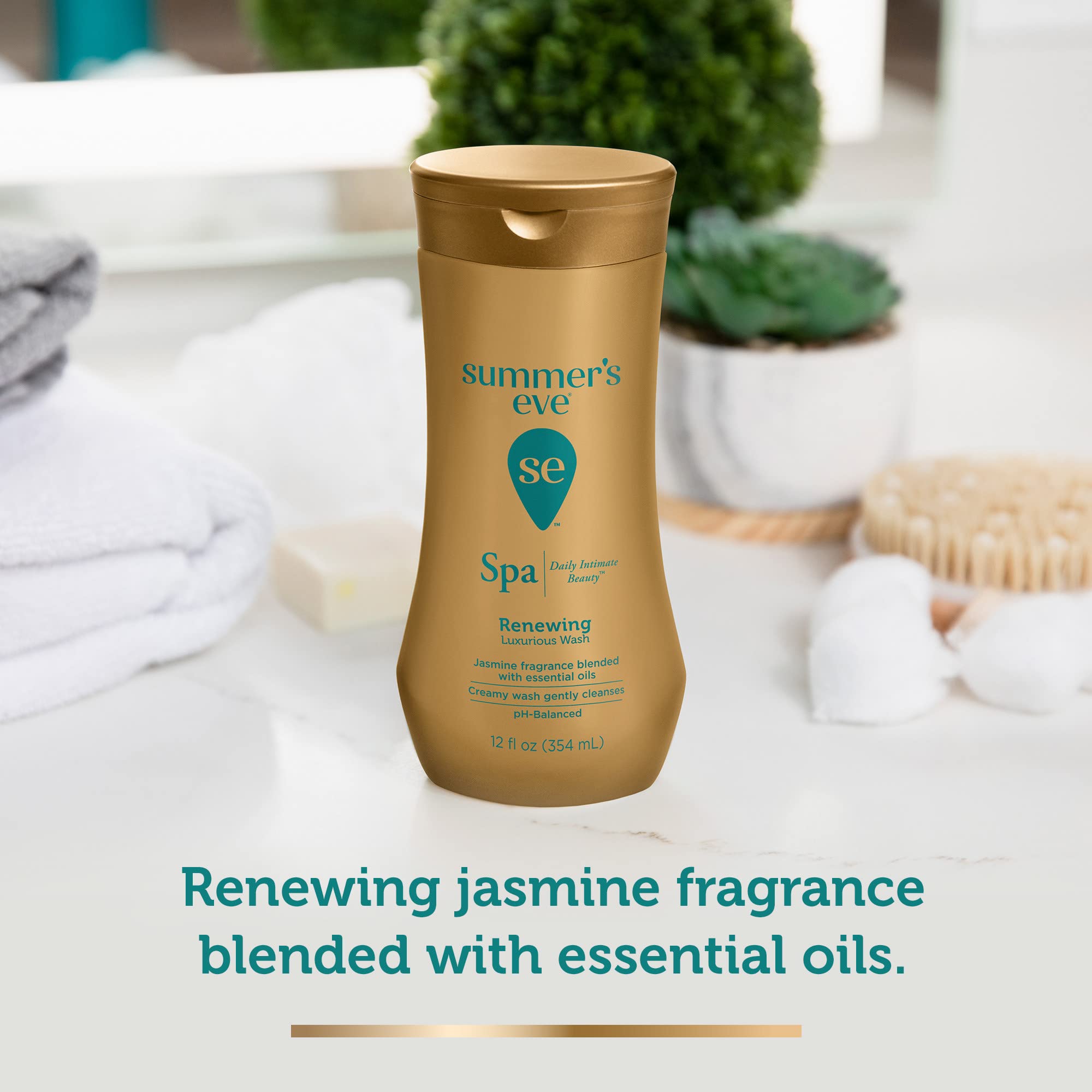 Summer's Eve Spa Jazmín - textura cremosa ideal para la limpieza suave