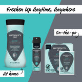 Summer's Eve Active: fórmula sin colorantes ni parabenos para piel sensible.