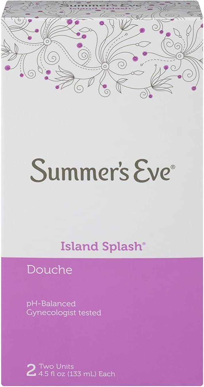 Summer's Eve Ducha Island Splash con empaque frontal, listo para usar