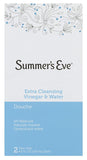 Ducha Summer's Eve con botella de limpieza extra y vinagre para aroma suave.