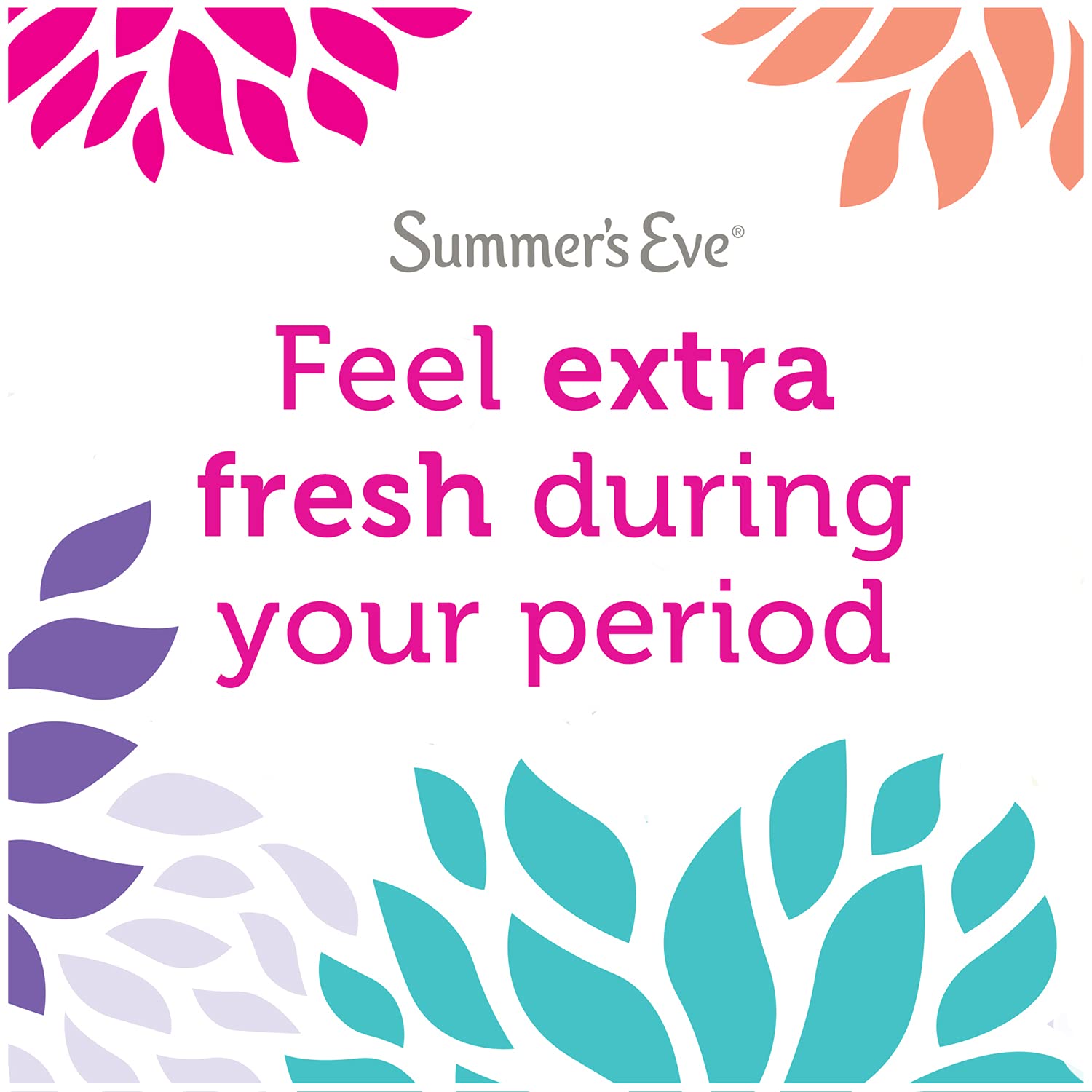 Summer's Eve FreshCycle envueltas individualmente para uso discreto.