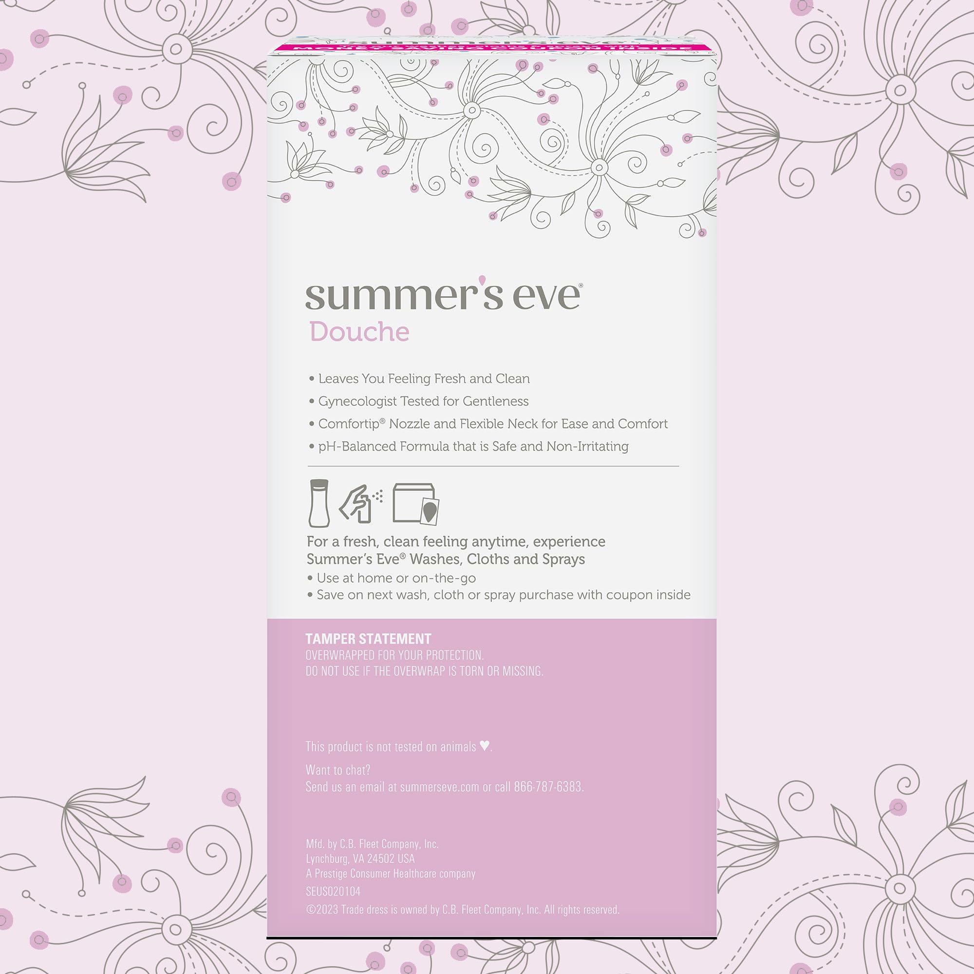 Summer’s Eve Isla Splash Ducha: refuerza higiene femenina con sensación fresca.