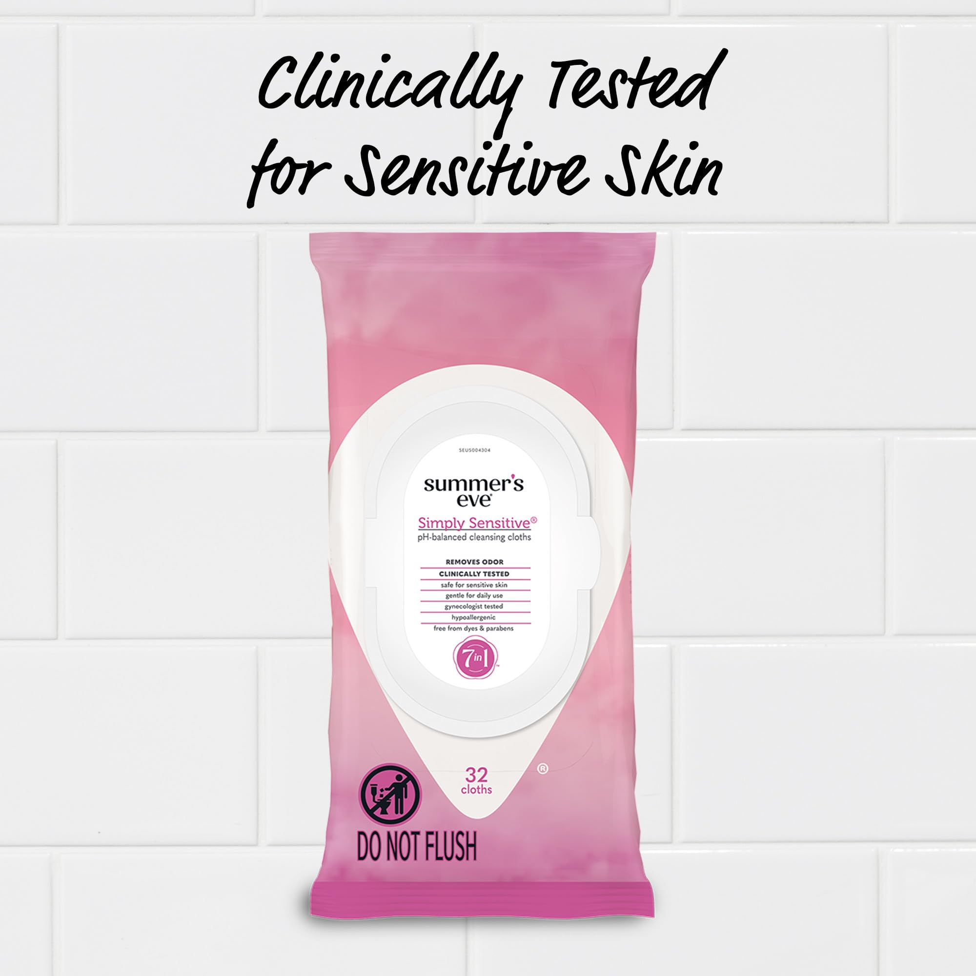 Summer's Eve Simply Sensitive cierre hermético mantiene la frescura en bolso