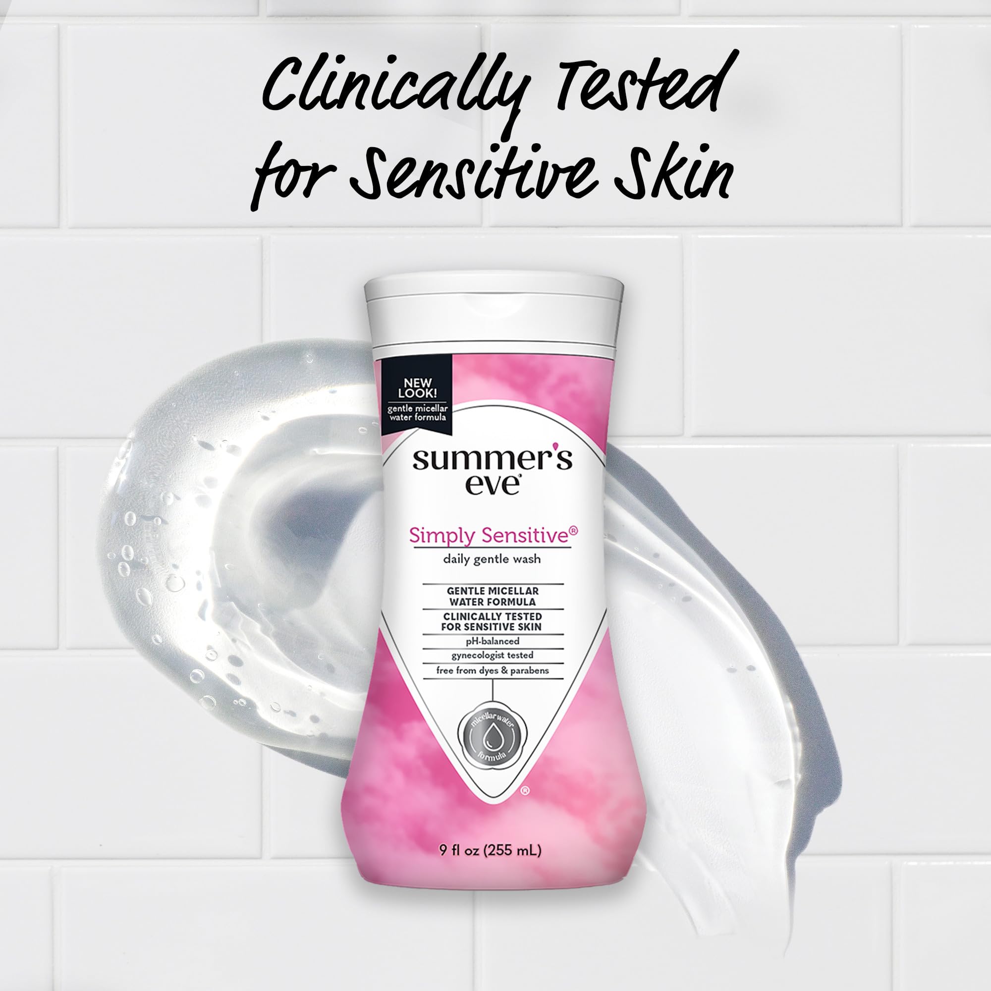 Summer's Eve Simply Sensitive: dispensador ergonómico facilita la dosis diaria.
