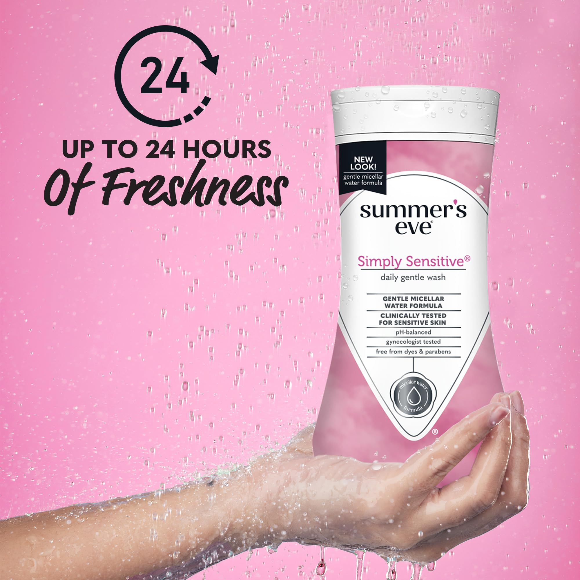 Summer's Eve Simply Sensitive: espuma suave para la zona íntima, sensación agradable.