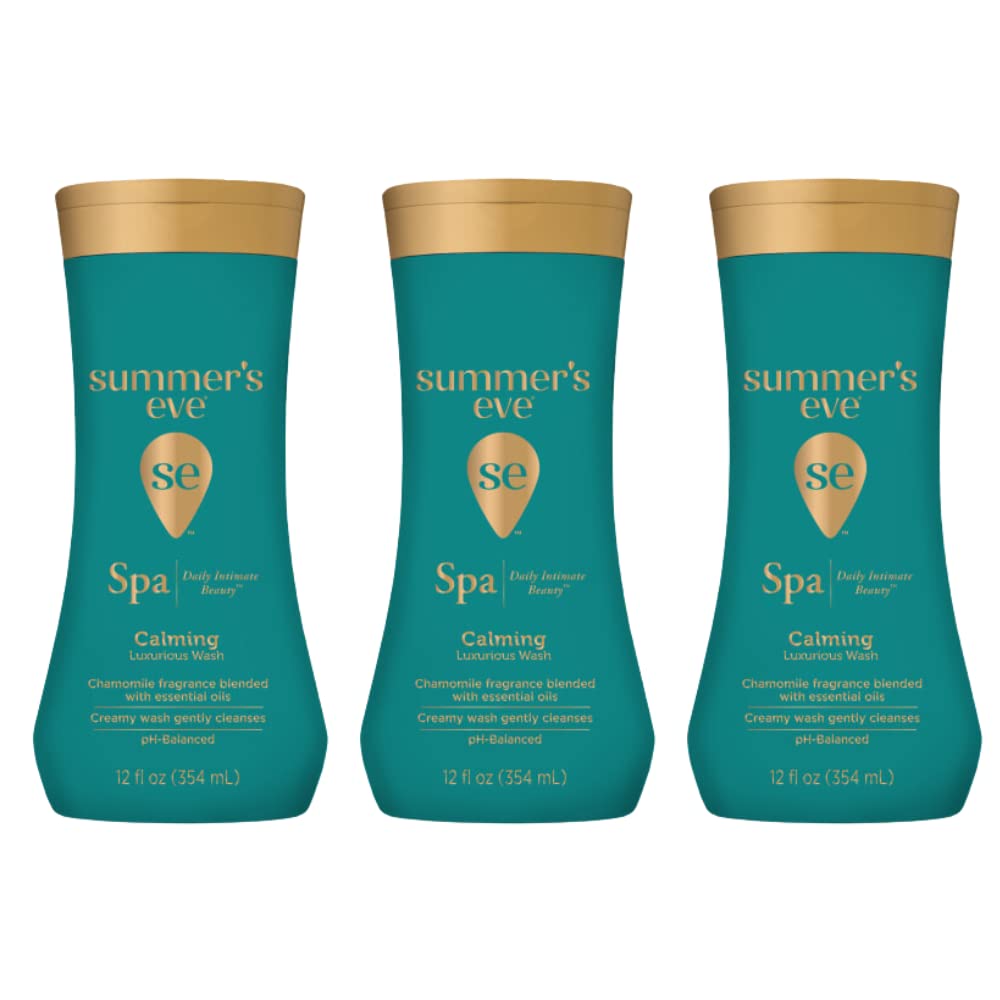 Summer's Eve Spa Daily Intimate Wash en botella 355 ml, limpieza suave para uso diario.