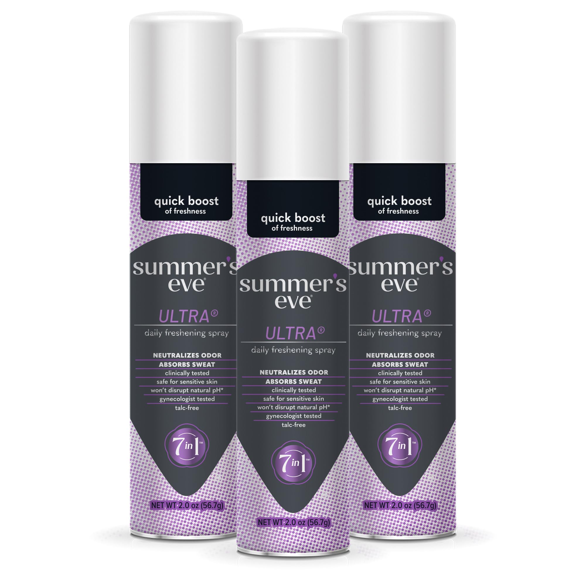 Summer's Eve Ultra Femenino en frasco de 2 onzas para uso diario.