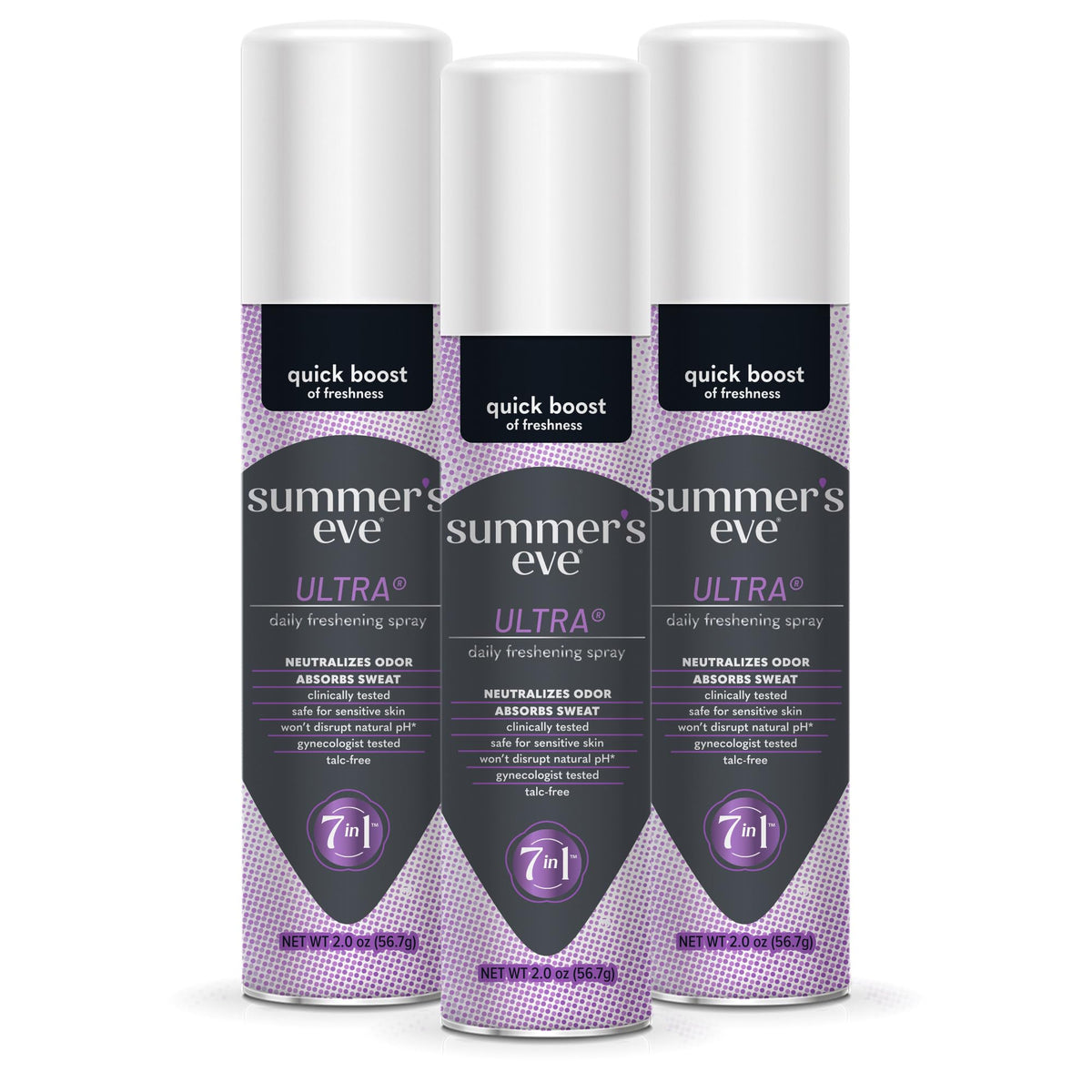 Summer's Eve Ultra Femenino en frasco de 2 onzas para uso diario.
