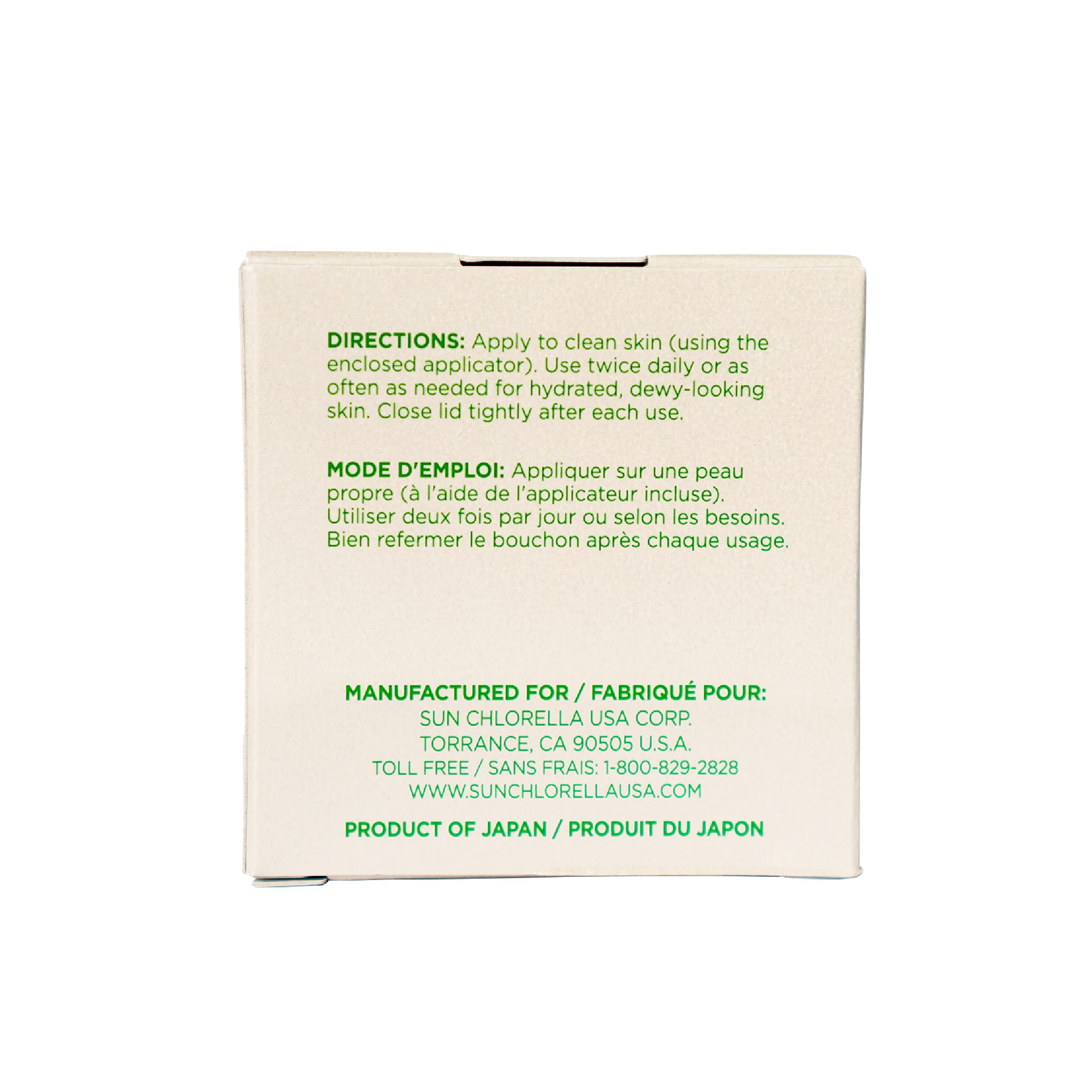 Sun Chlorella Crema Hidratante, envase sostenible y fiable