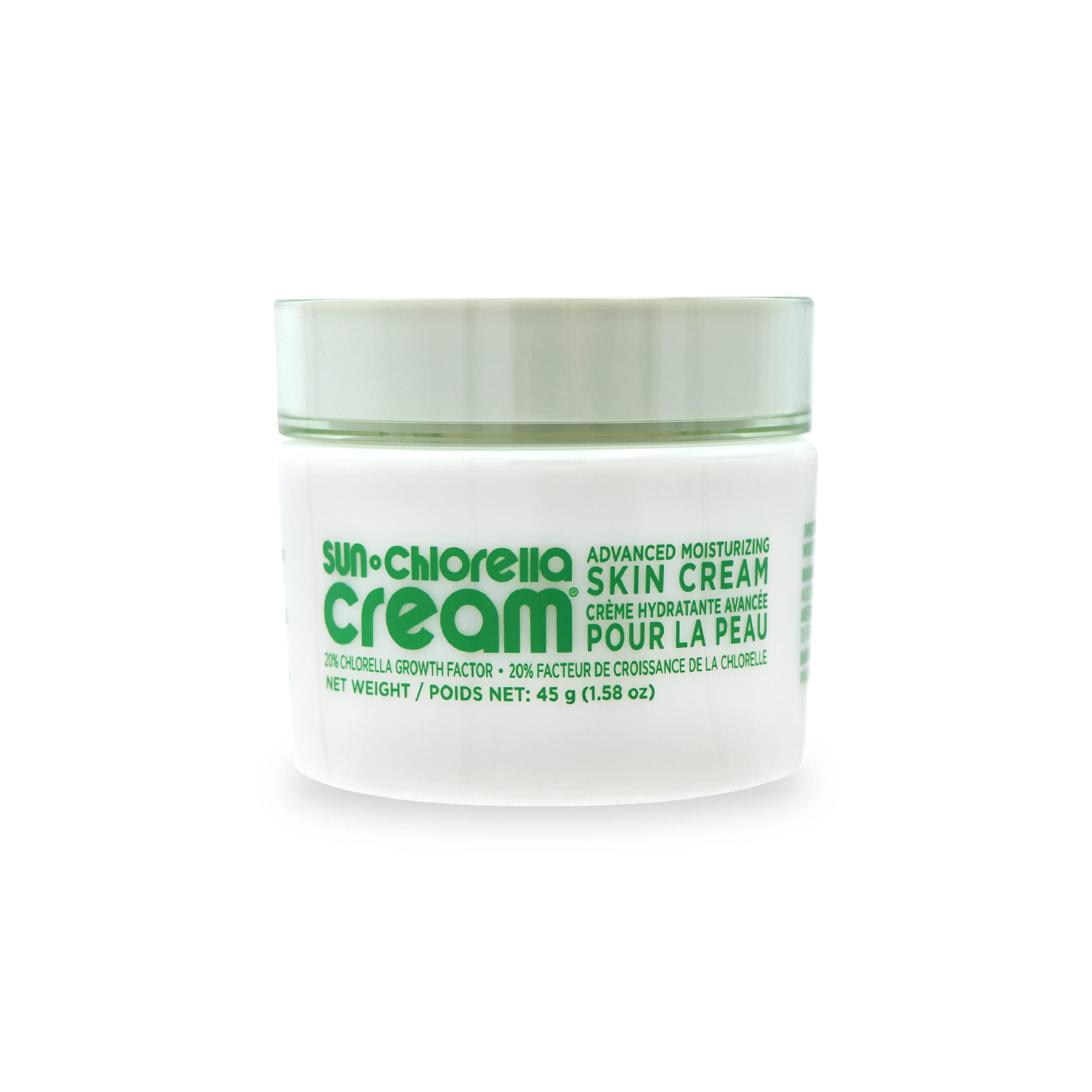 Sun Chlorella Crema Hidratante en frasco para hidratación diaria