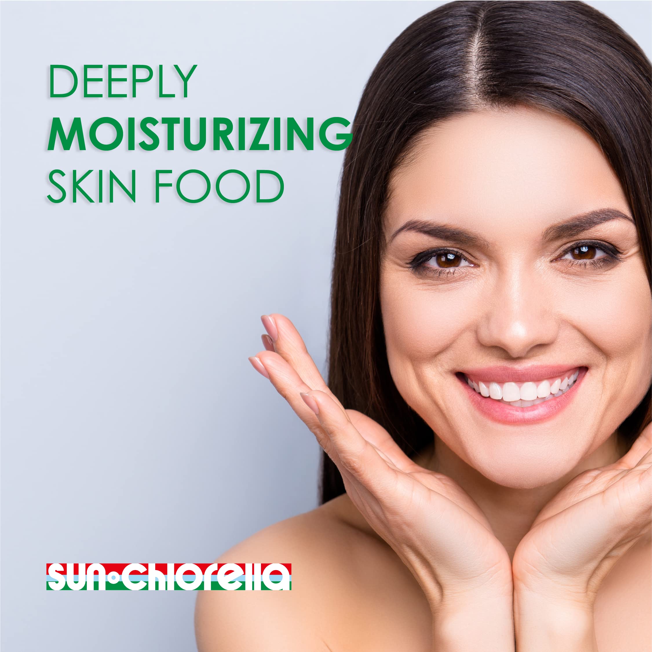 Sun Chlorella Crema Hidratante, textura cremosa para piel suave