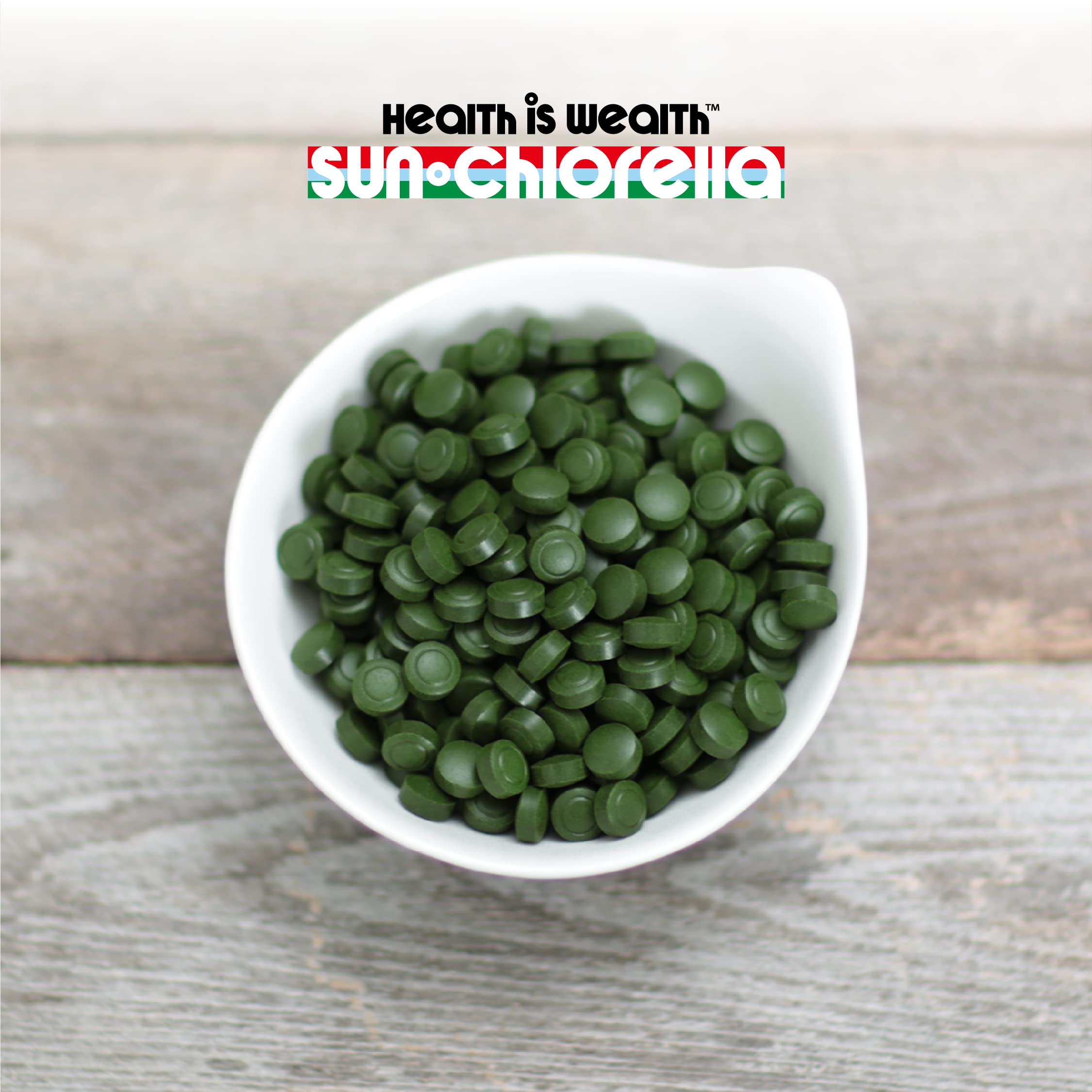 Sun Chlorella ingredientes limpios sin gluten ni OGM