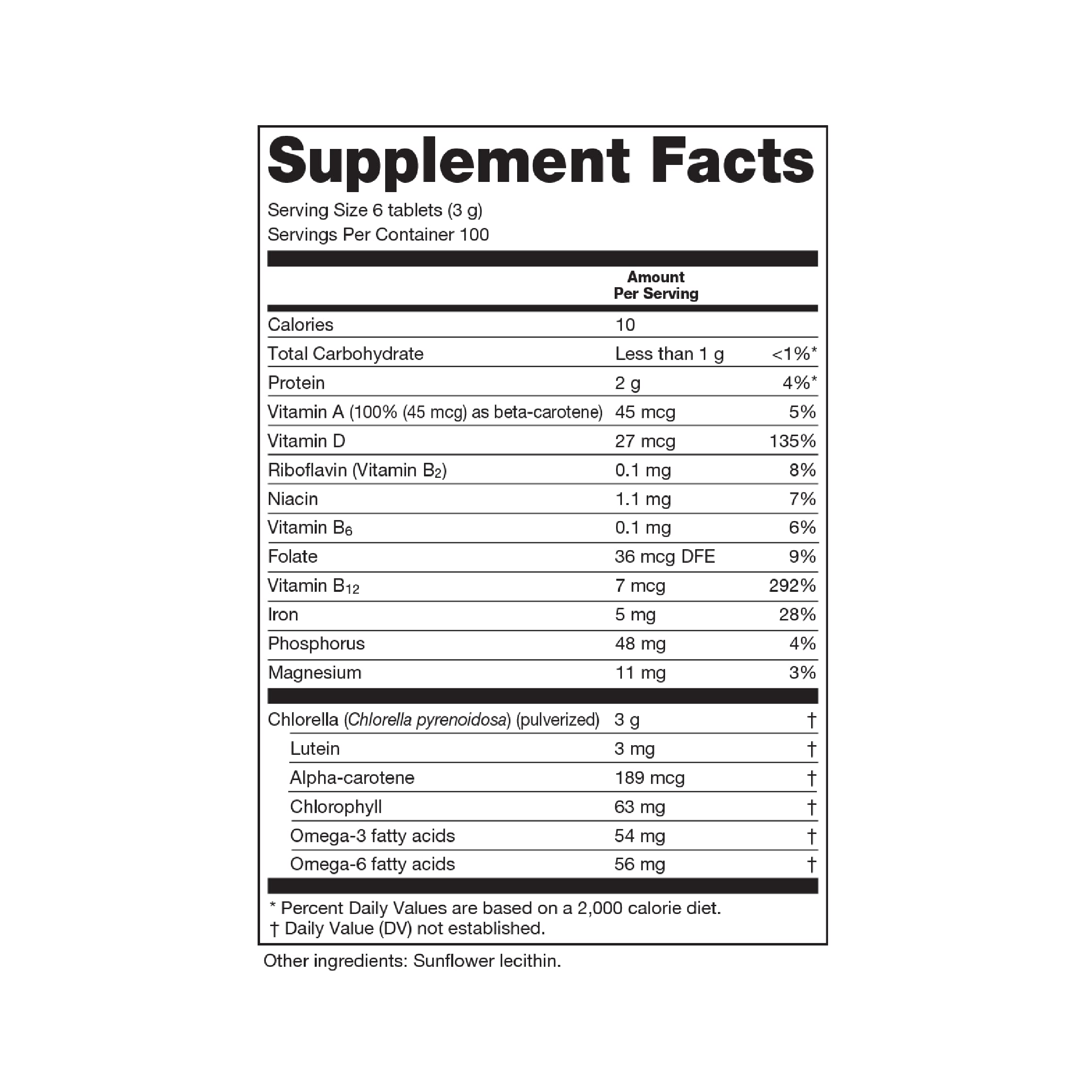 Sun Chlorella: tabletas verdes para energía constante y conveniencia diaria.