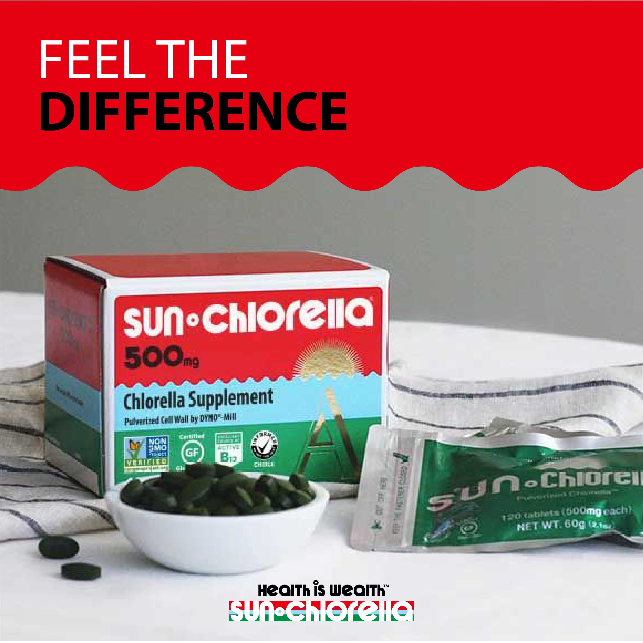 Sun Chlorella uso diario, opción práctica para desayunos o meriendas.