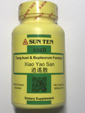 Sun Ten Tang-Kuei y Bupleurum frente al frasco, para equilibrio diario.