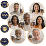 Ingredientes clave: NAD+, Resveratrol y Quercetina, apoyo a la salud metabólica.