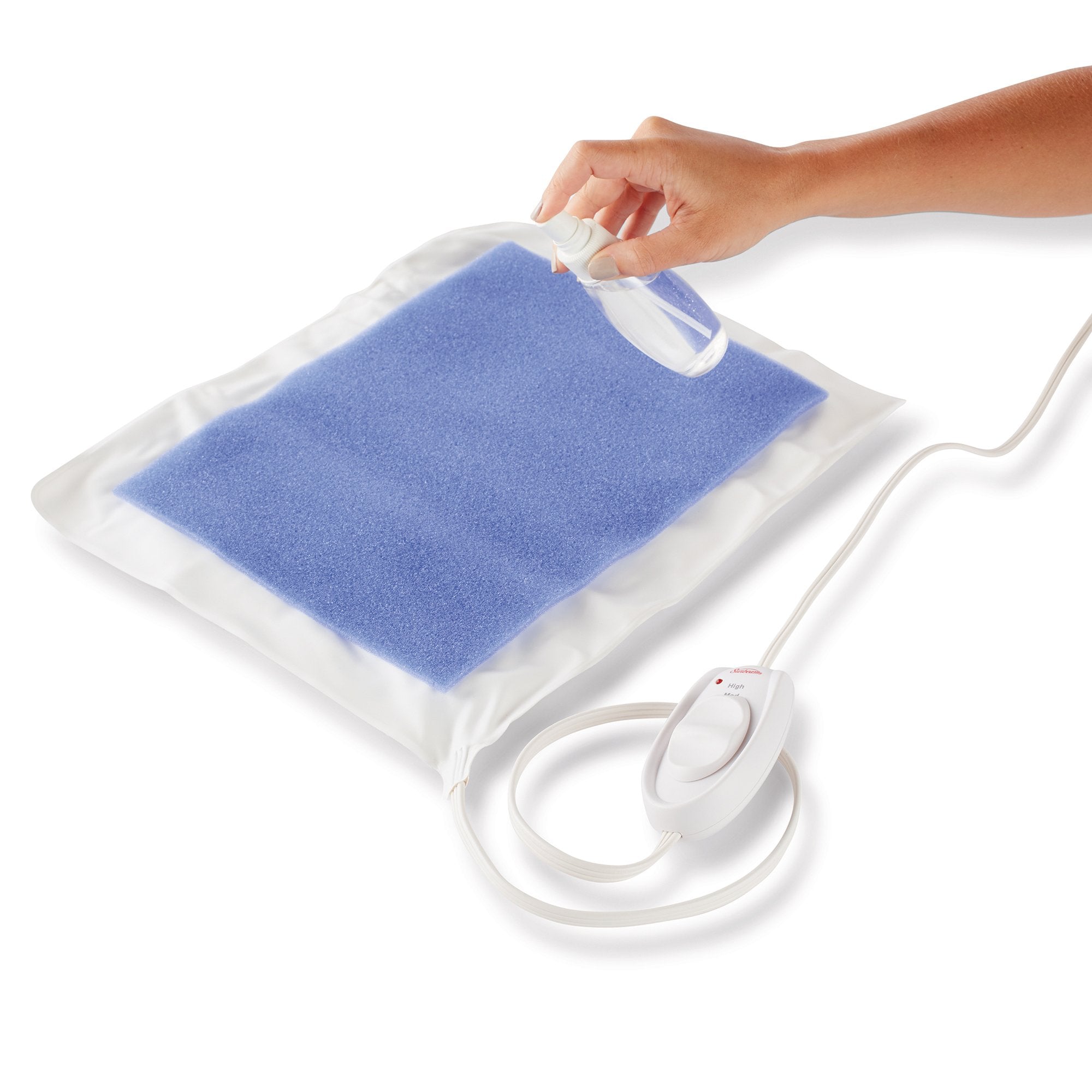Sunbeam almohadilla con controles amplios para artritis y uso sencillo.