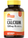 Sundance Calcio 1200 mg con D3 en botella, ingesta diaria práctica