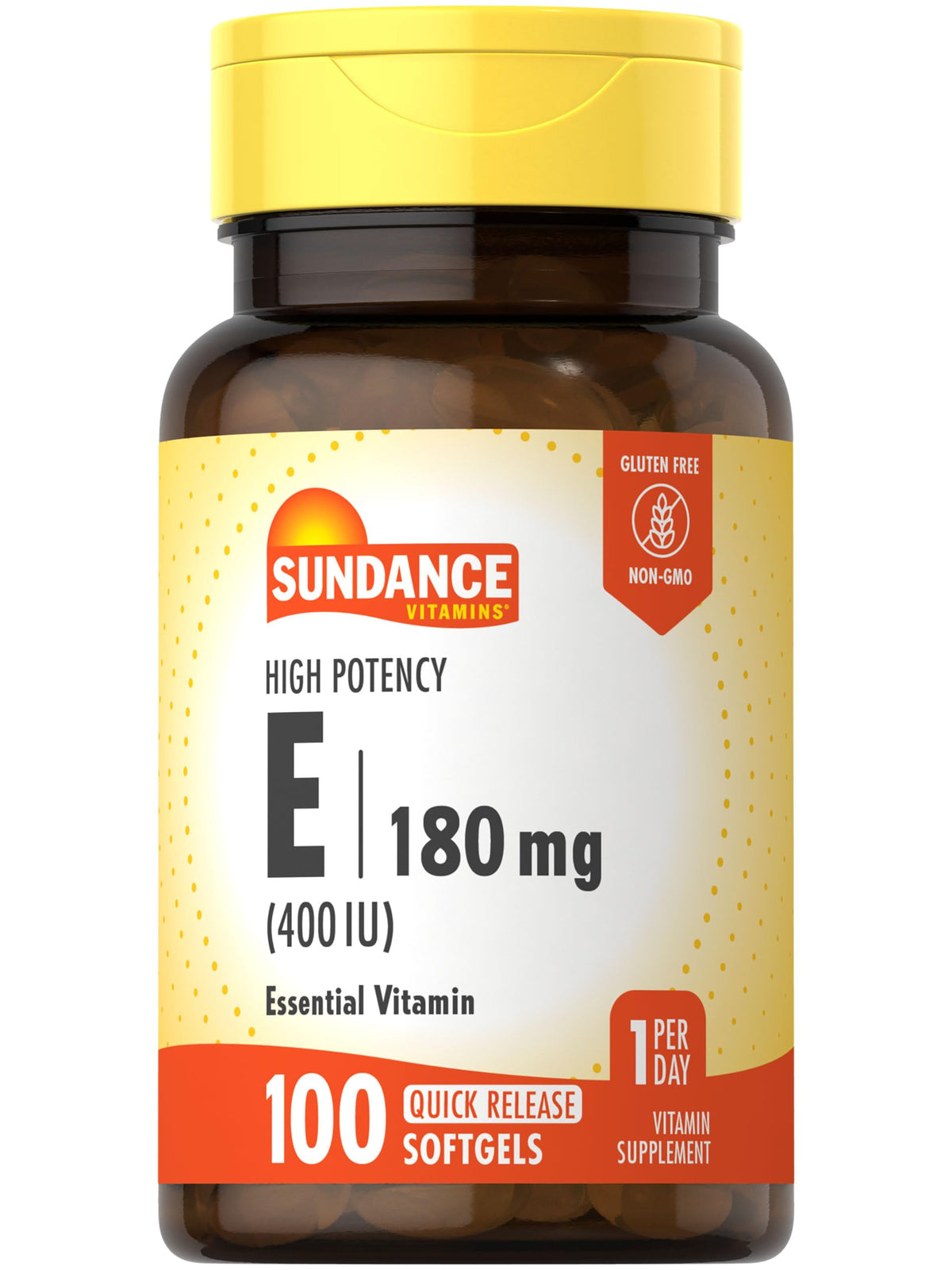 Sundance Vitamina E 180 mg cápsulas: soporte diario para la piel y la salud general