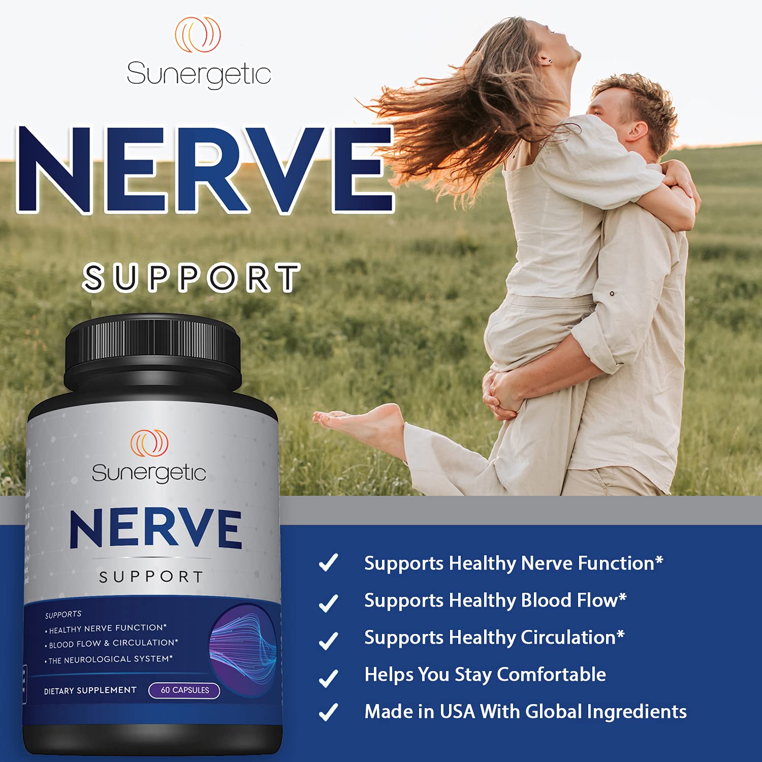 Sunergetic acetil-L-carnitina: apoyo nervoso para energía.