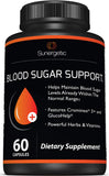 Sunergetic suplemento glucémico: botella frontal para uso diario.