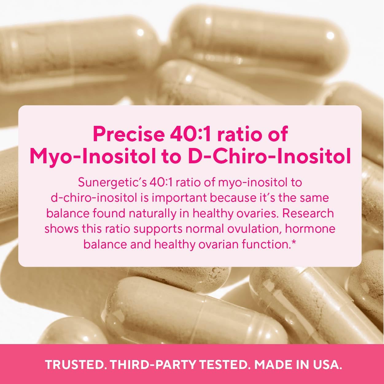 Sunergetic folato 5-MTHF bioactivo para salud reproductiva.