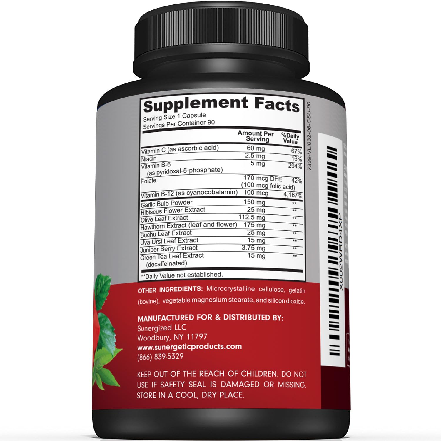 Sunergetic ingredientes clave ajo espino hibisco para salud cardiovascular