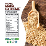 Sunfood Maca Extreme café con leche para un impulso natural.