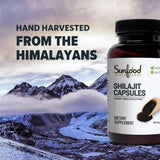 Sunfood Shilajit cápsulas en ambiente natural, uso práctico diario