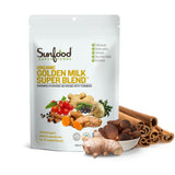 Sunfoods Golden Milk en bote de 6 oz para latte dorado.