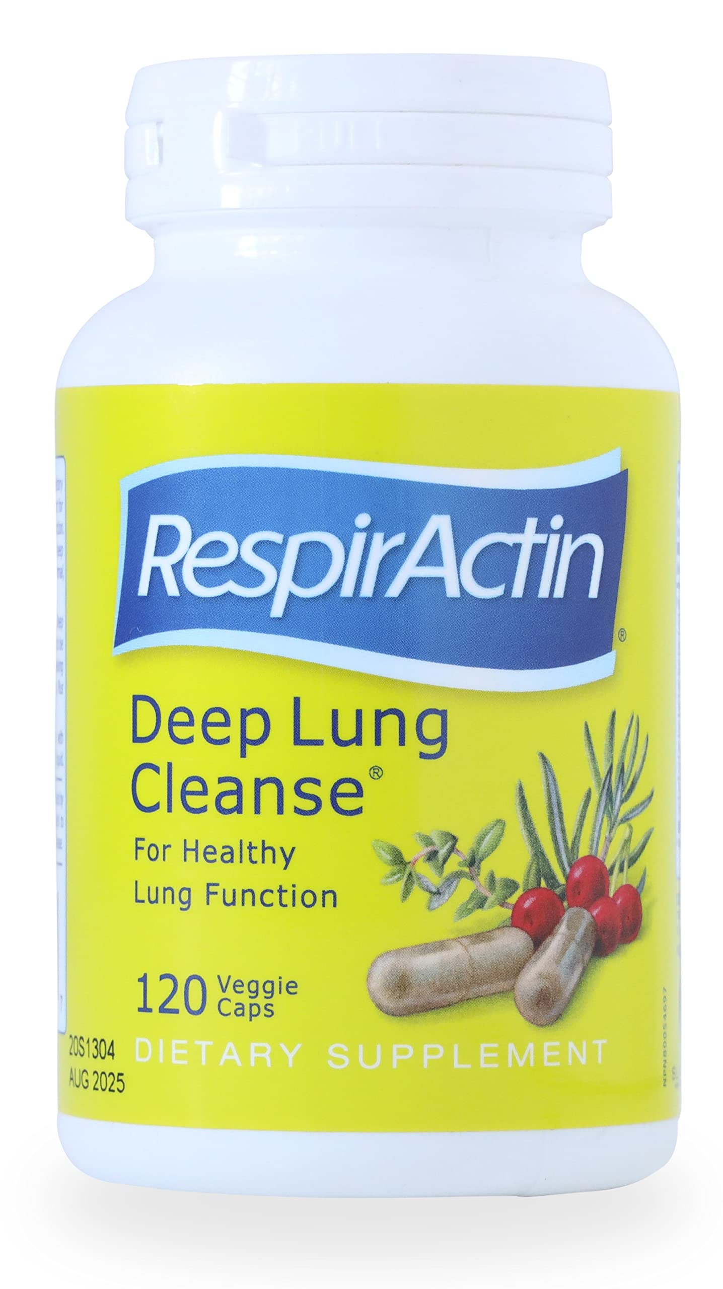 SUNFORCE HEALTH & ORGANICS cápsulas vegetales para limpieza profunda de pulmones