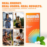 Sunii Energy Gum contiene B6 B5 y taurina para energía sostenida