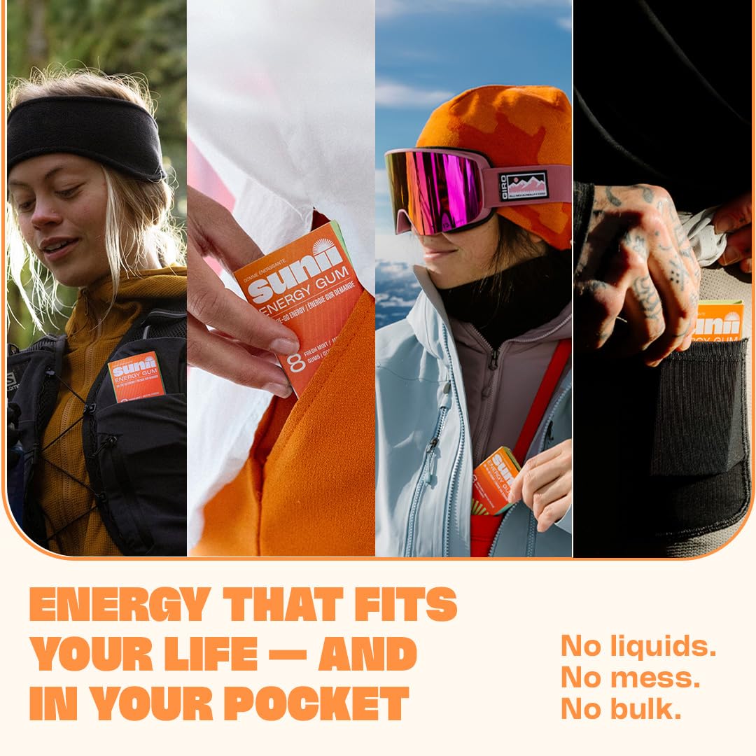 Sunii Energy Gum tamaño compacto para llevar en el bolso o coche