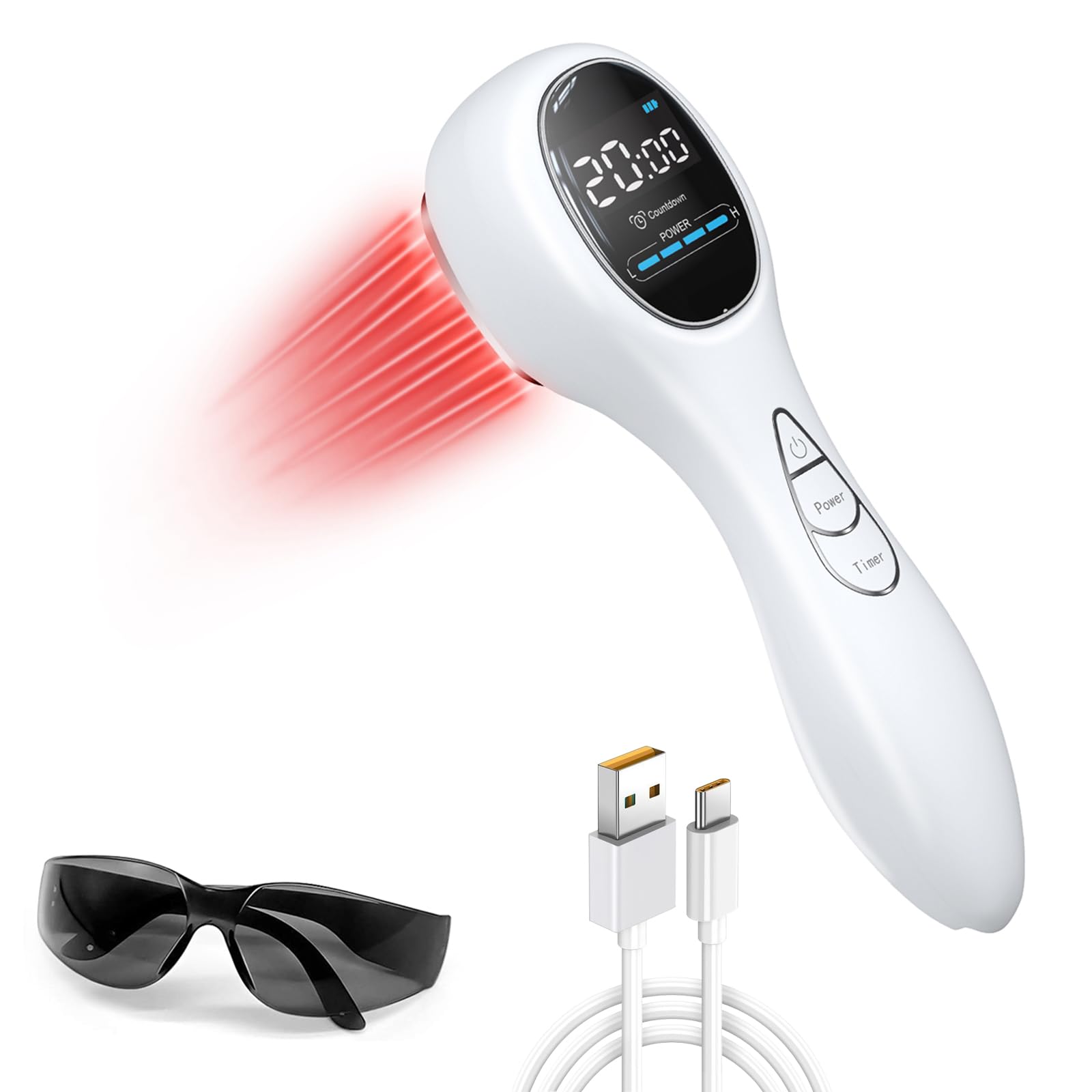 SUNJIKA varita de terapia con luz roja 650nm enfocada en cuerpo para posible alivio
