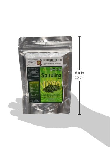 Sunlit Best Green Organics Spirulina Tablet dieciocho aminoácidos para energía