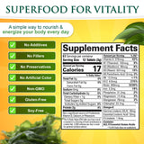 Sunlit Best Green Organics Spirulina Tablet favorece la salud intestinal