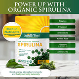 Sunlit Best Green Organics Spirulina Tablet fortaleciendo el sistema inmunitario