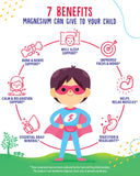 Gomitas Sunny Sam Citrato de Magnesio para niños, equilibrio emocional