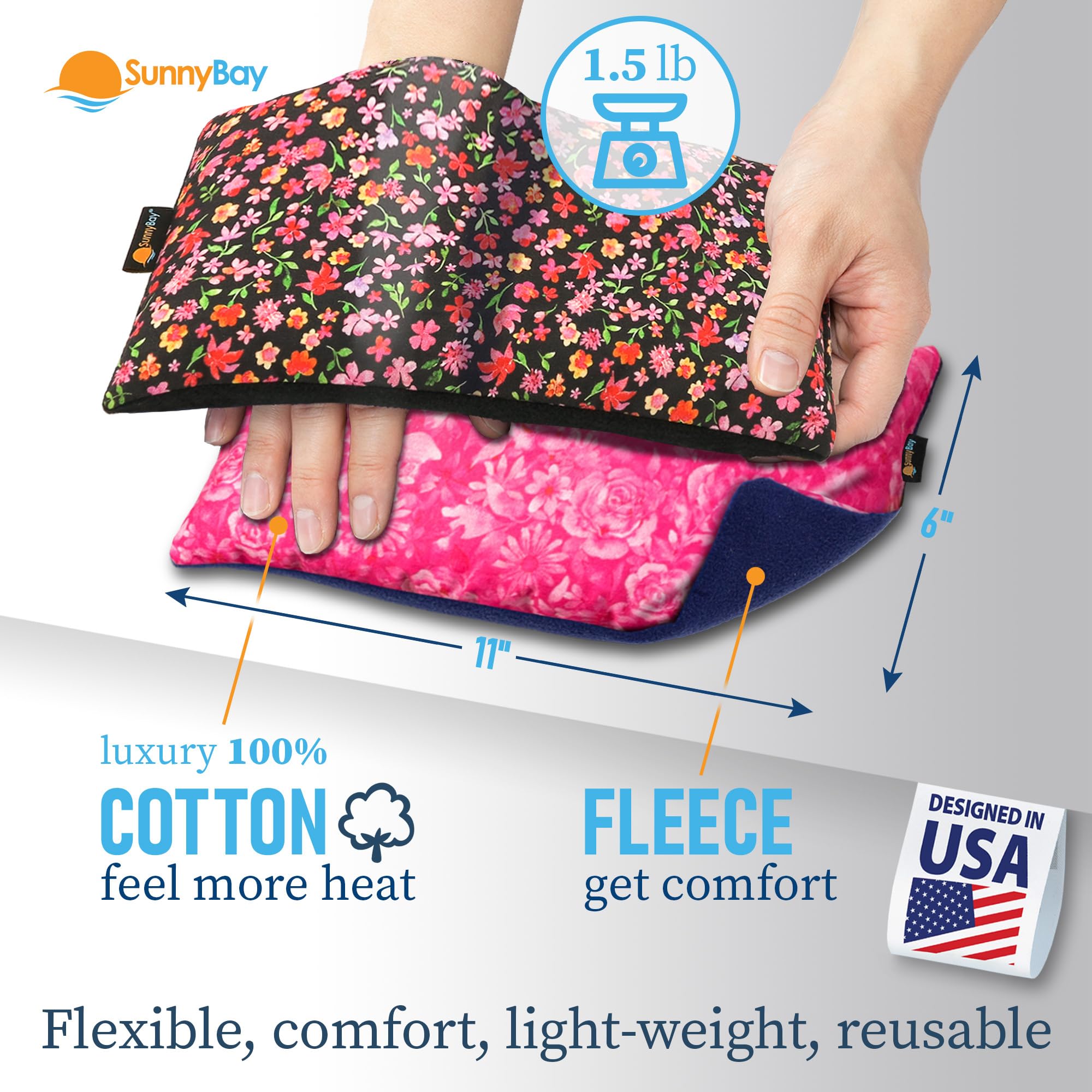 SunnyBay diseño estampado flor rosa para uso cómodo.