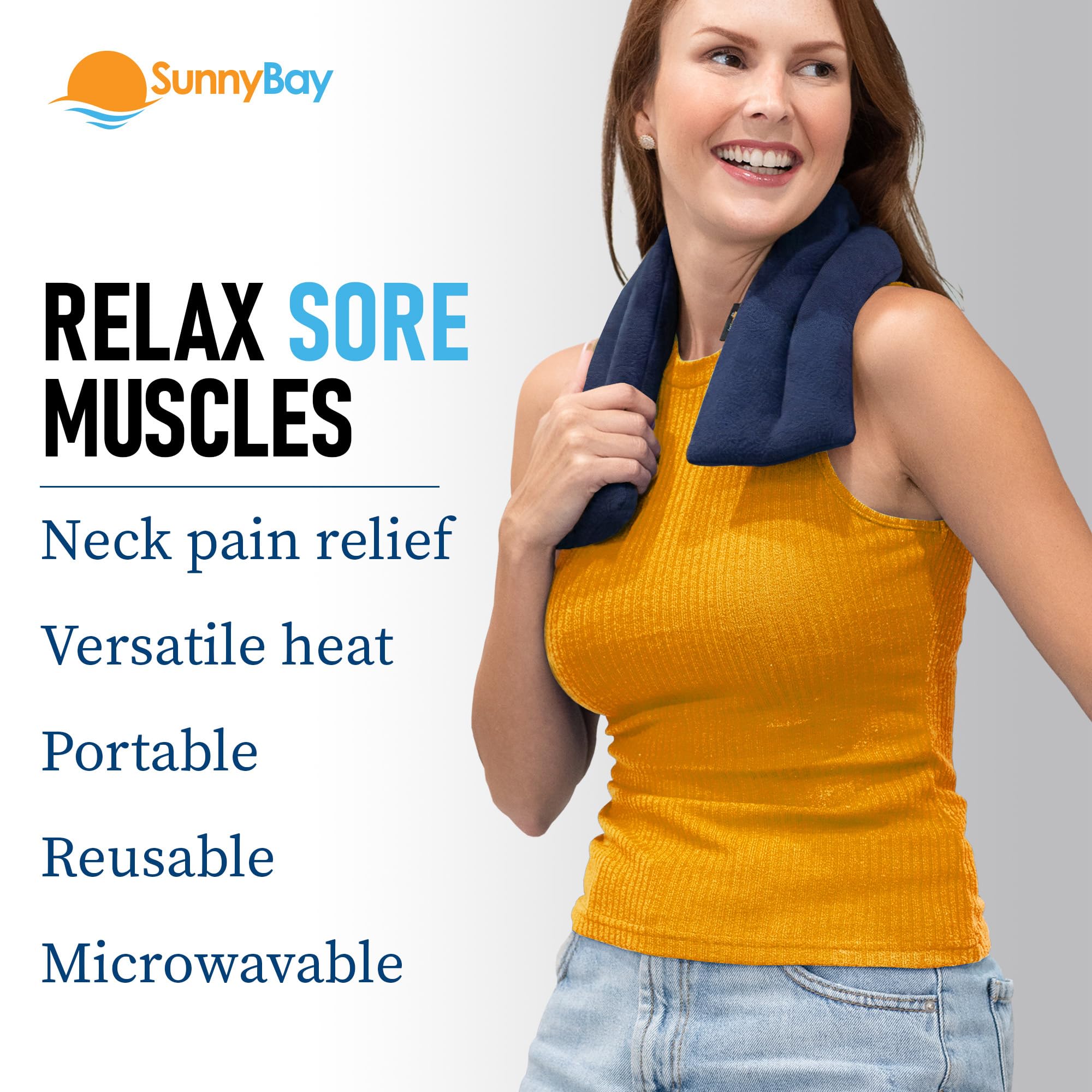 SunnyBay diseño ergonómico abraza cuello y hombros para mayor comodidad.