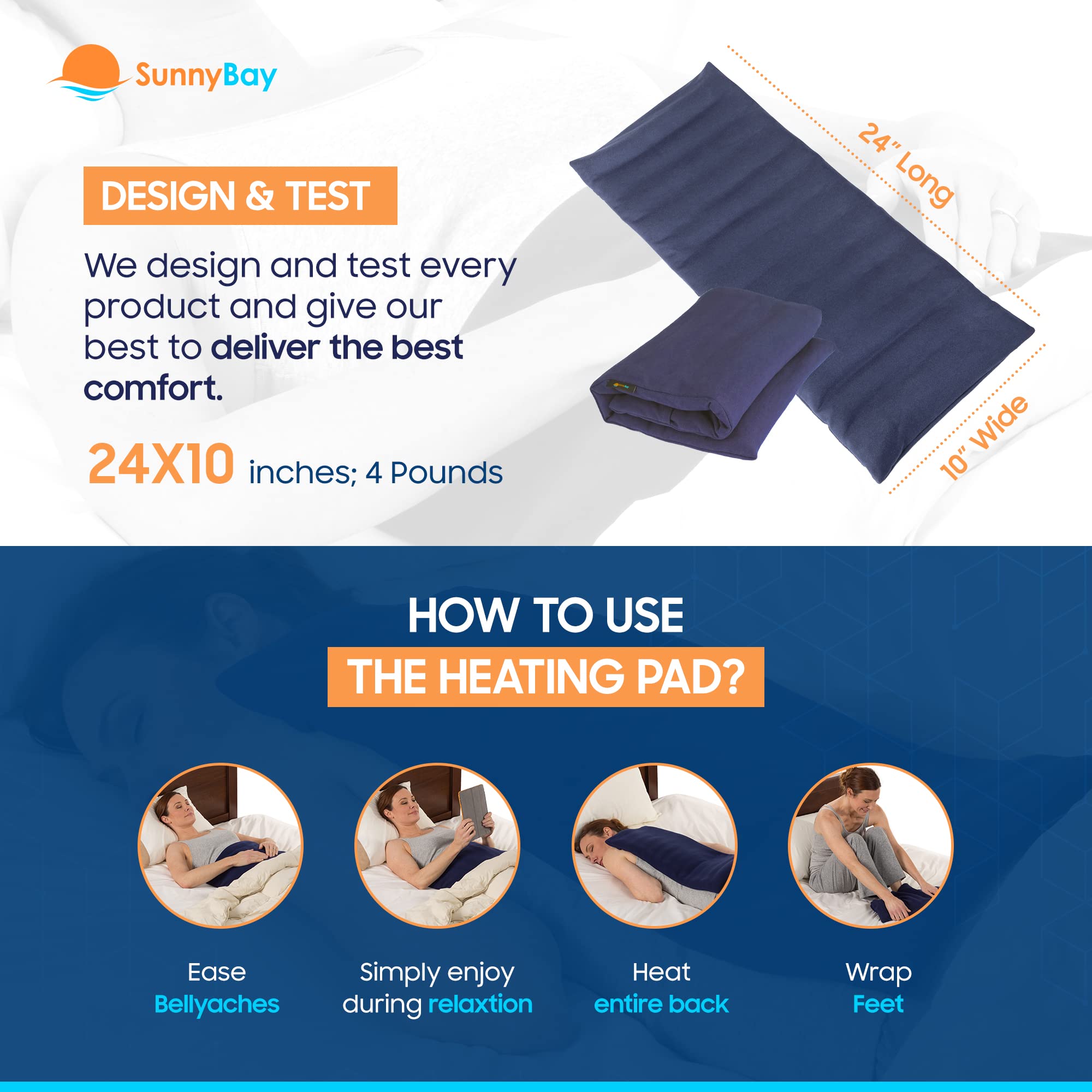 SunnyBay funda desmontable lavable, fácil cuidado y limpieza.
